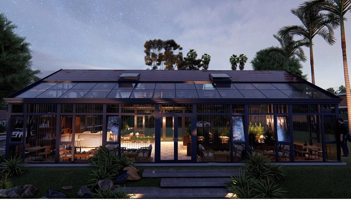 图片[25]-玻璃阳光房SU模型 现代家装别墅庭院封阳台露台屋顶设计草图大师-大怪兽分享