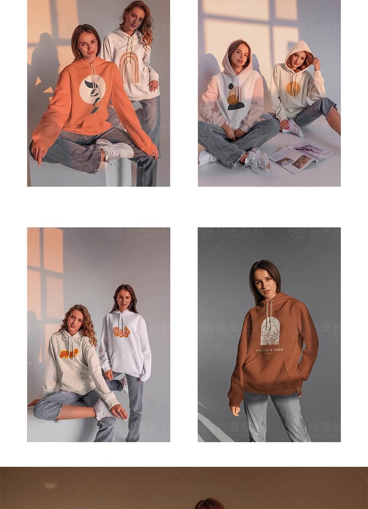 图片[8]-14款时尚服装品牌VI女性连帽衫卫衣印花图案展示样机PSD设计素材-大怪兽分享