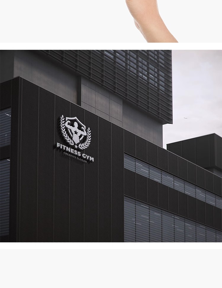图片[3]-运动健身房体育用品器材品牌VI提案哑铃logo展示样机PSD设计素材-大怪兽分享