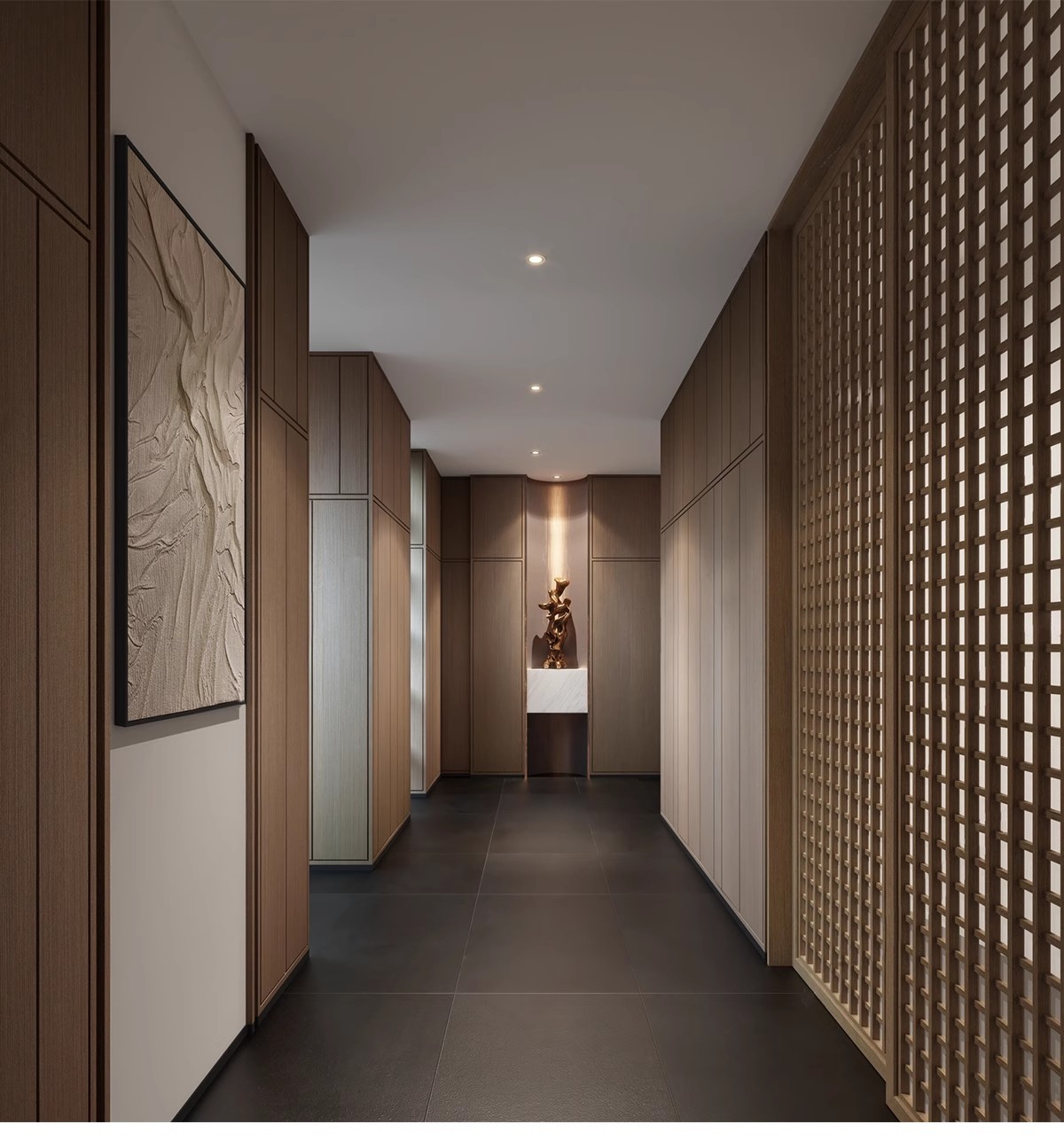 图片[26]-过道走廊su模型现代新中式工装酒店公司办公餐饮空间场景草图大师-大怪兽分享