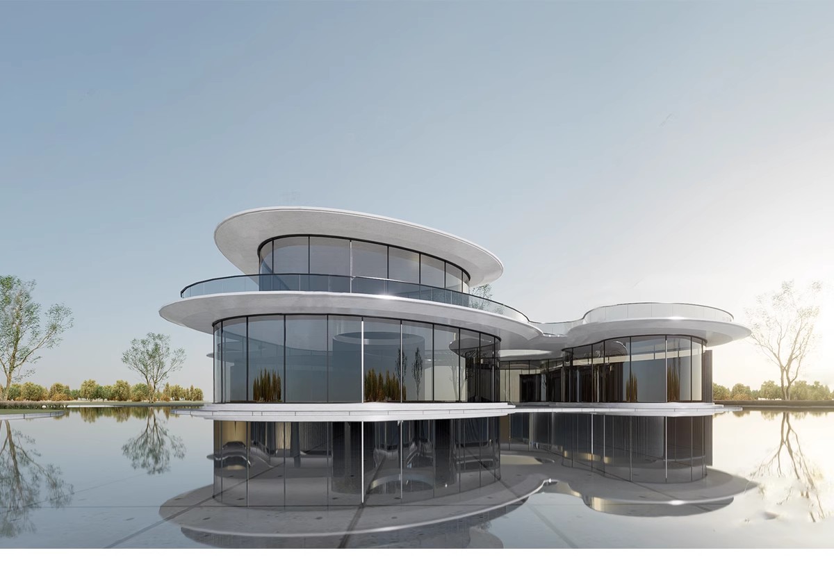 图片[27]-异形圆形建筑SU模型曲线展览馆美术馆艺术文化场馆科技馆草图大师-大怪兽分享