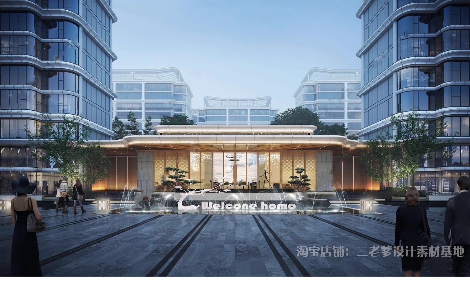 图片[28]-厂区学校入口大门SU模型工业区产业园医院单位小区草图大师素材-大怪兽分享
