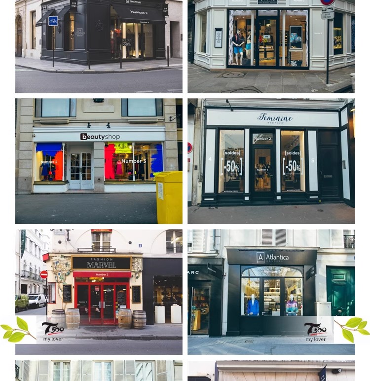 图片[13]-店面门店奶茶门头样机商铺主视觉店招VI贴图logo展示PSD设计素材-大怪兽分享