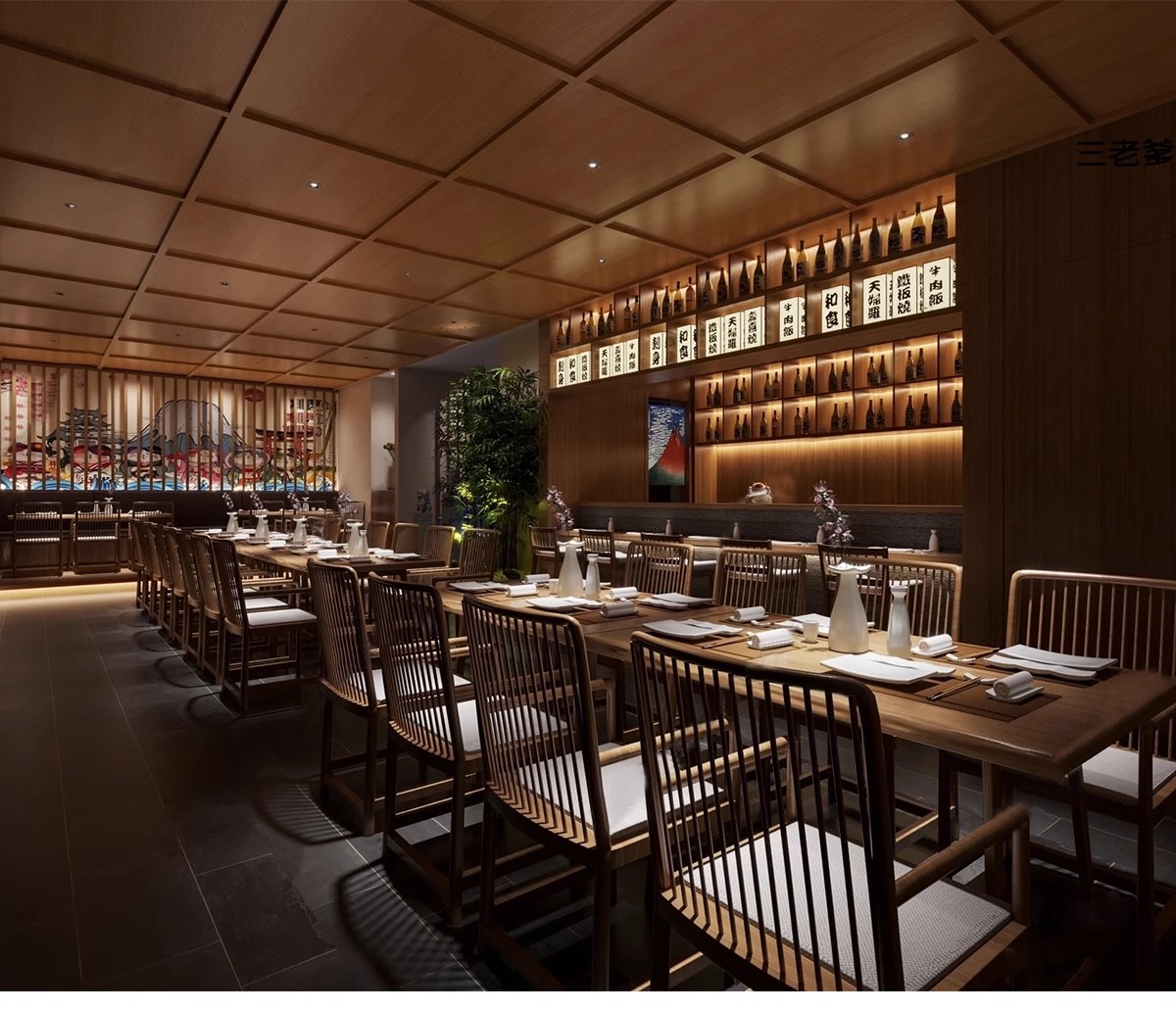 图片[27]-草图大师日式餐厅日韩料理店居酒屋餐饮店铺门头室内设计SU模型库-大怪兽分享