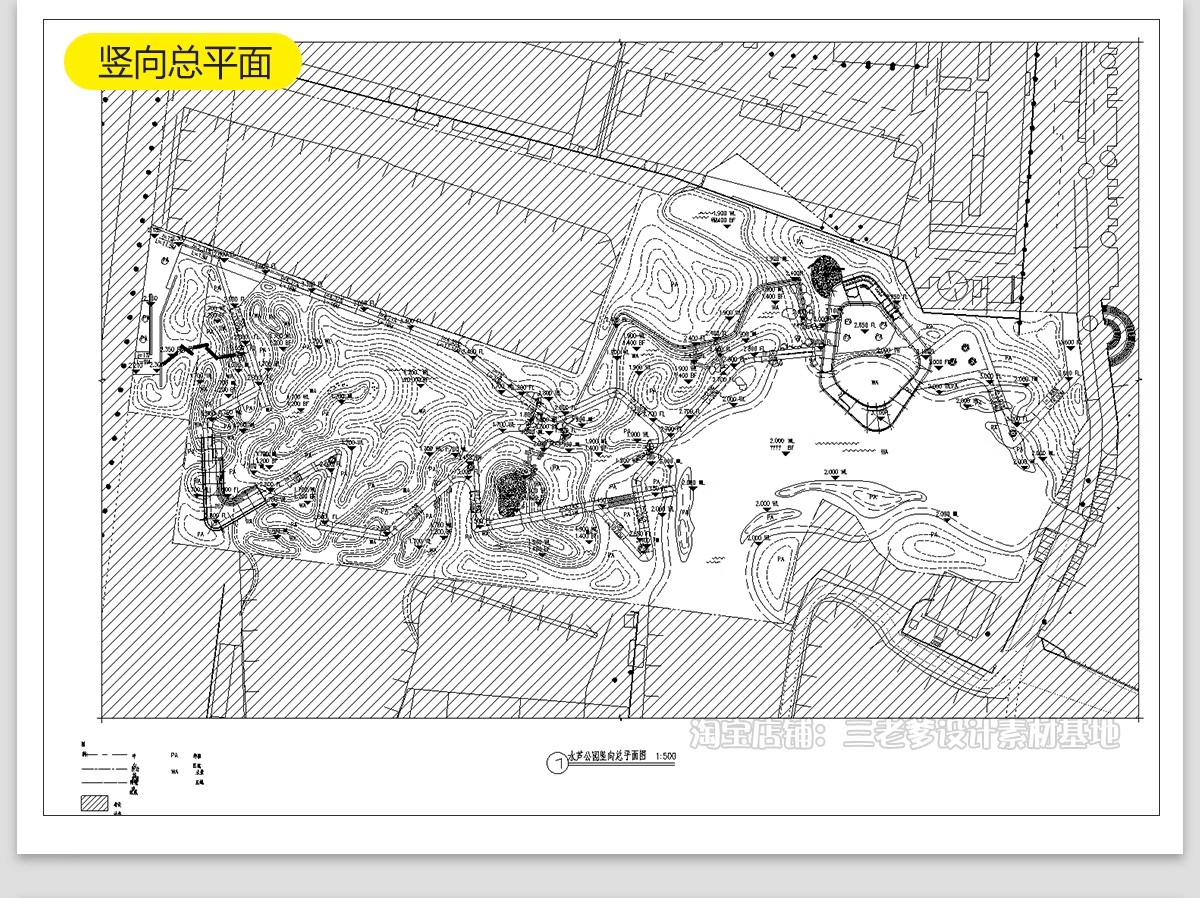 图片[28]-滨水公园湿地带状生态河道图纸景观平面方案设计平面图CAD施工图-大怪兽分享