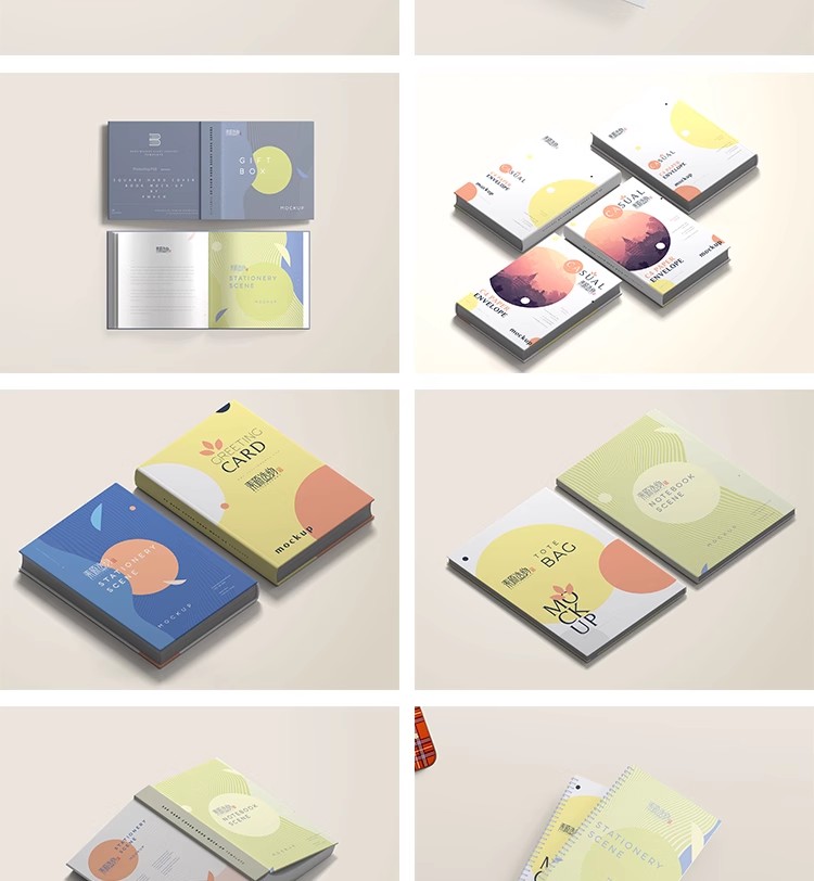 图片[12]-142款书本书籍笔记本画册杂志封面VI展示智能贴图样机PSD设计素材-大怪兽分享