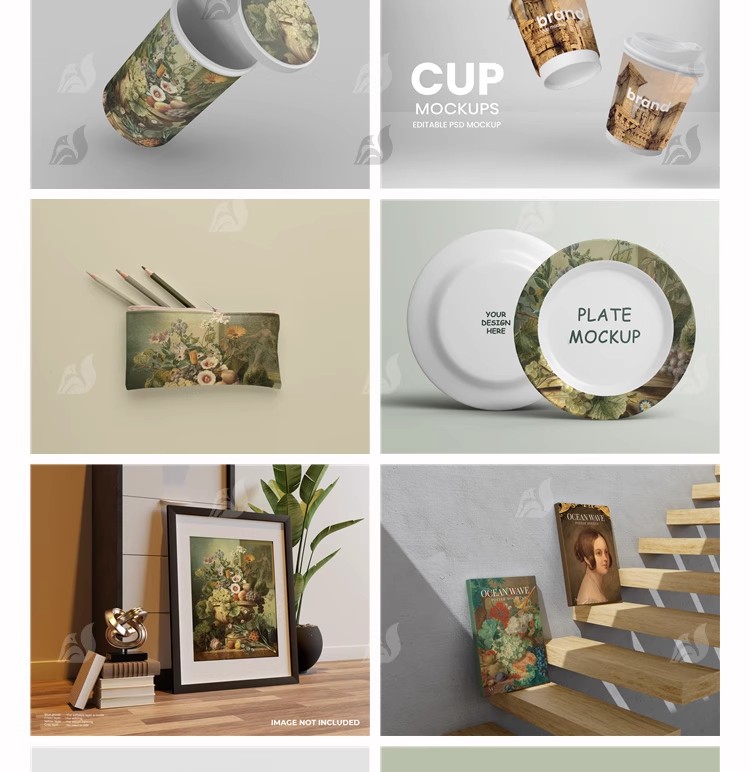 图片[15]-文创提案书包口罩艺术品牌VI应用周边设计作品展示样机PSD素材PS-大怪兽分享