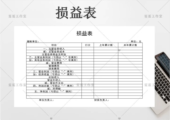 图片[26]-公司损益表明细统计汇总分析比较清算餐饮年度预算负债excel模板-大怪兽分享