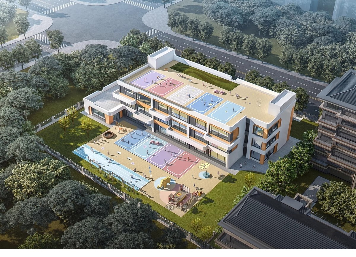 图片[28]-幼儿园景观建筑园林户外活动场地教学学校外观su模型草图大师素材-大怪兽分享