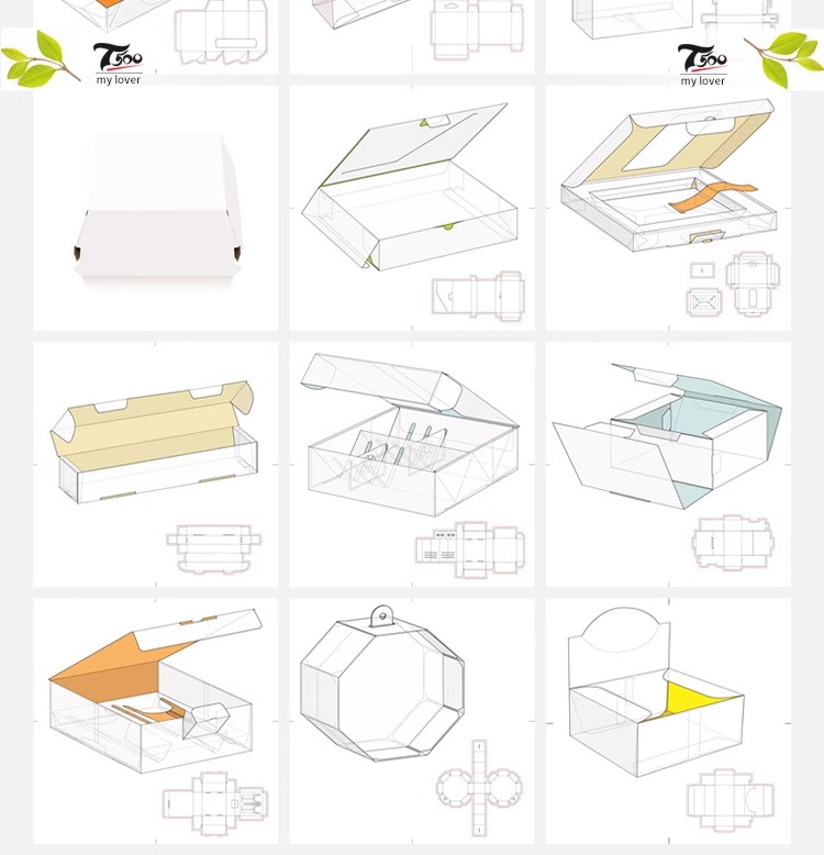图片[19]-纸盒礼盒包装盒刀版展开图异形纸箱结构刀模效果图设计AI矢量素材-大怪兽分享