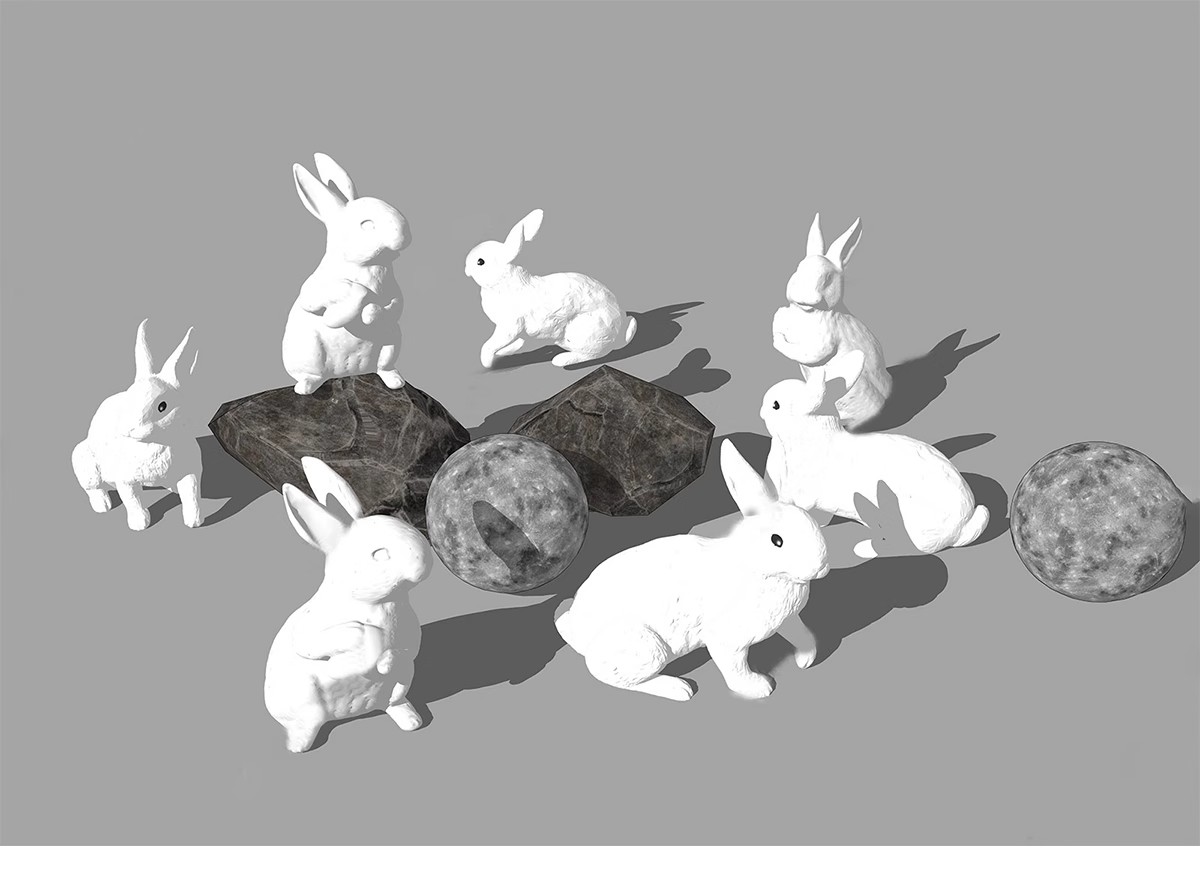 图片[30]-商业街卡通动物雕塑su模型商业广场公园景观小品熊猫麋鹿草图大师-大怪兽分享