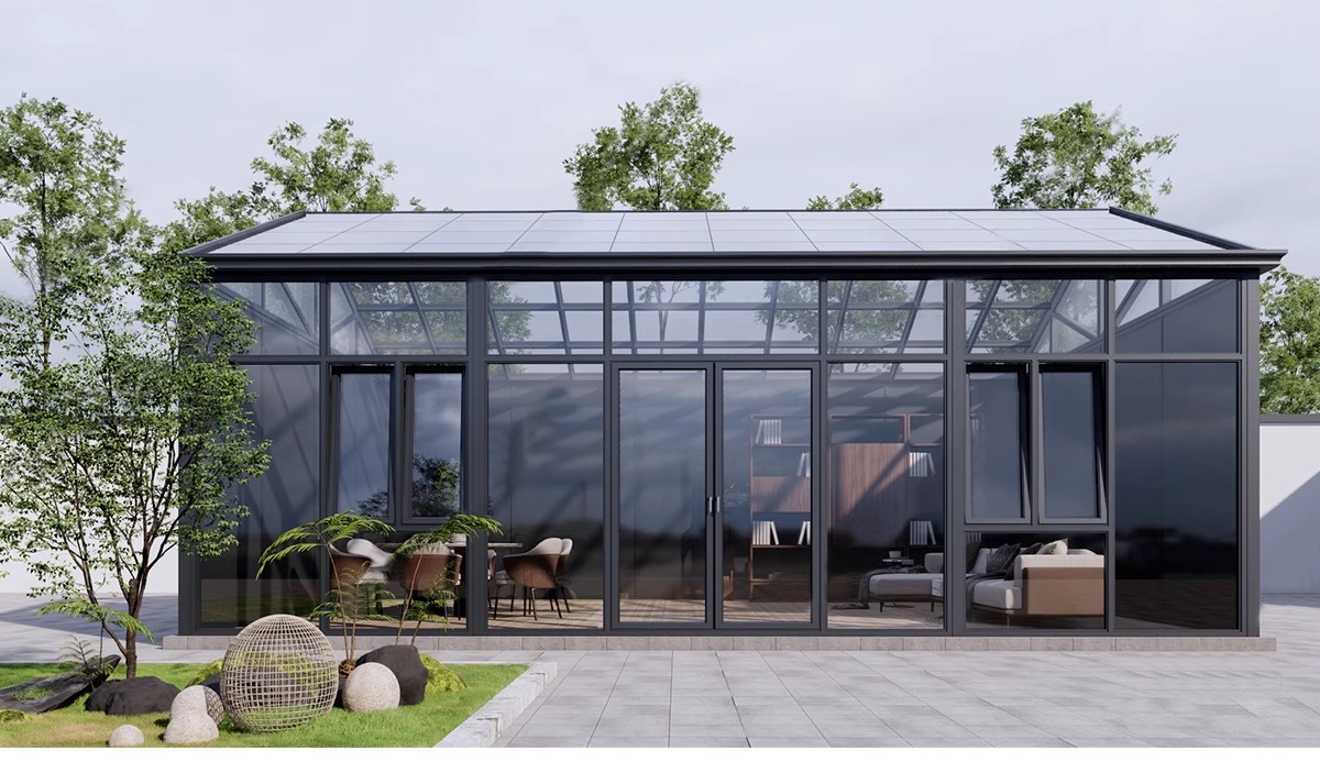 图片[29]-玻璃阳光房SU模型 现代家装别墅庭院封阳台露台屋顶设计草图大师-大怪兽分享