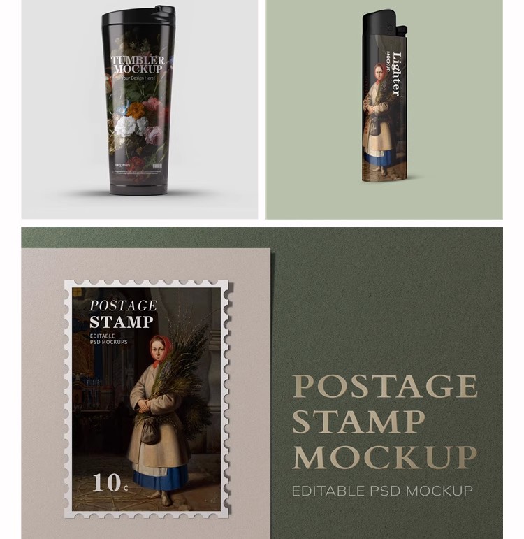 图片[16]-文创提案书包口罩艺术品牌VI应用周边设计作品展示样机PSD素材PS-大怪兽分享