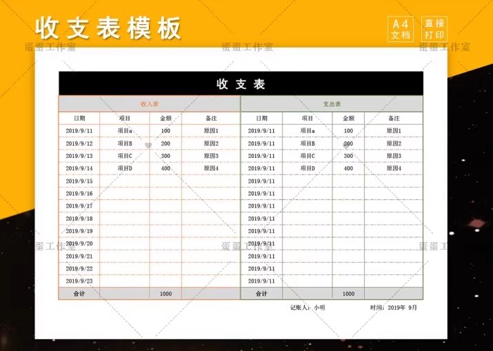 图片[27]-财务报表收入支出明细统计管理查询餐厅酒店个人企业店铺家庭饭店-大怪兽分享