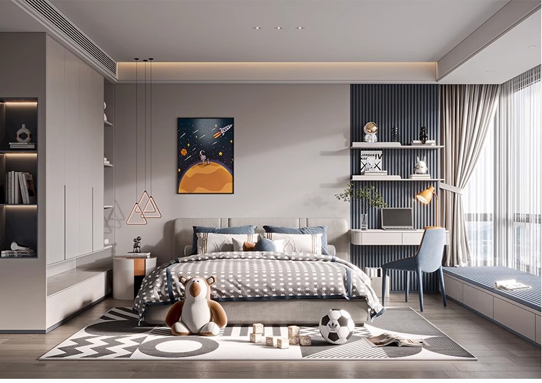 图片[30]-儿童房装修设计效果图婴儿房青少年小男女孩卧室家装布置家具素材-大怪兽分享