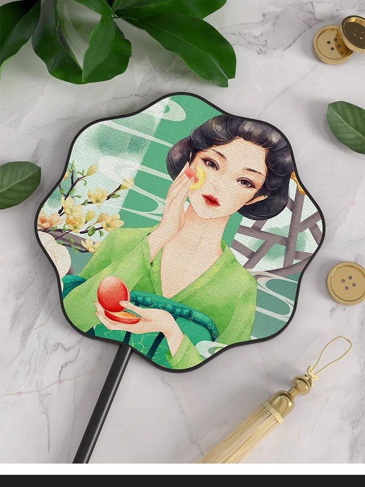 图片[19]-中式国潮传统风格扇子纸扇团扇文创vi智能贴图样机PS设计素材模板-大怪兽分享