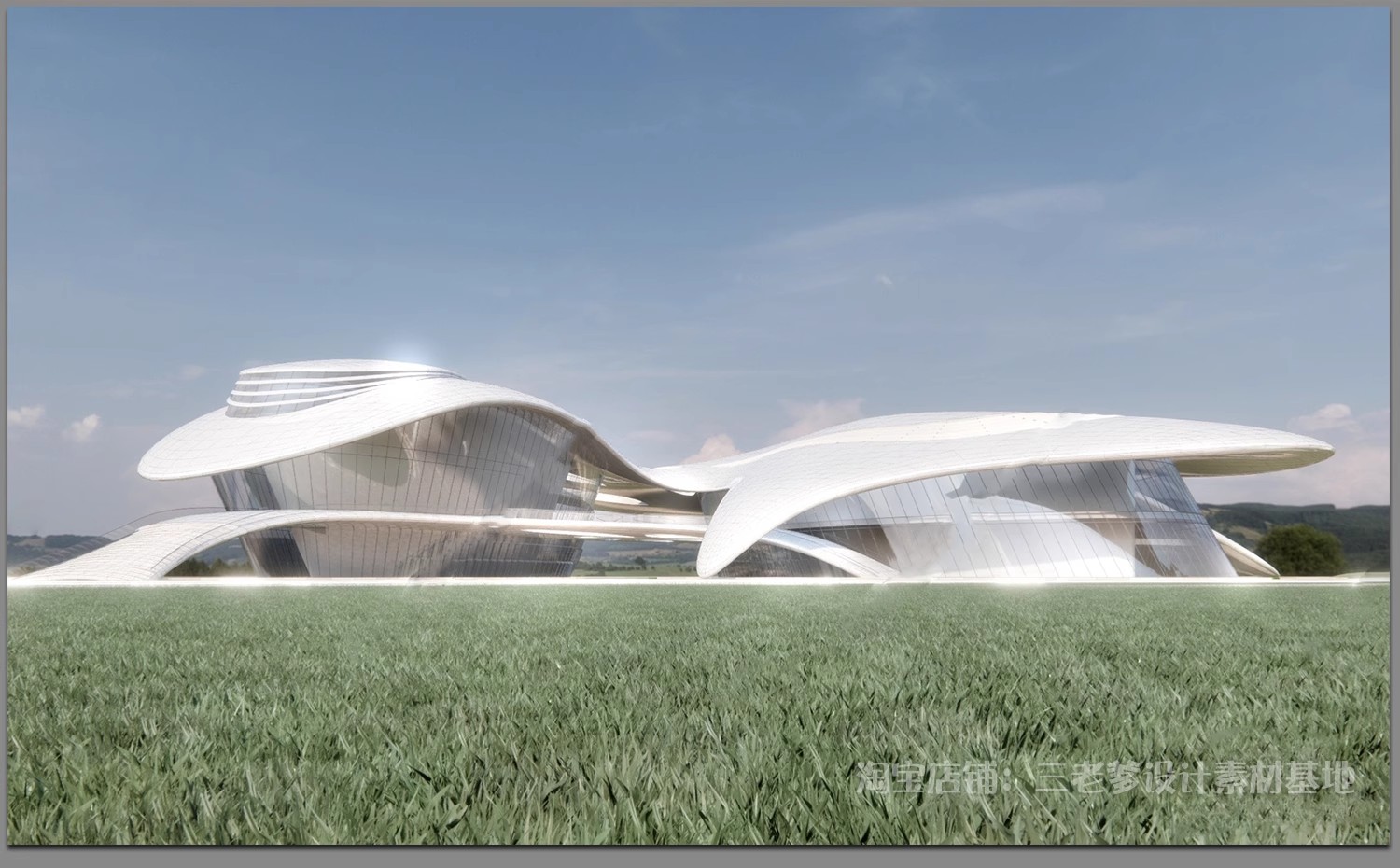 图片[30]-异形圆形建筑SU模型曲线展览馆美术馆艺术文化场馆科技馆草图大师-大怪兽分享