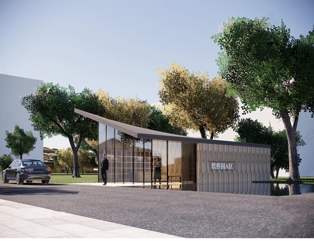 图片[30]-现代大门入口岗亭SU模型异形住宅小区学校厂区门楼门卫室草图大师-大怪兽分享