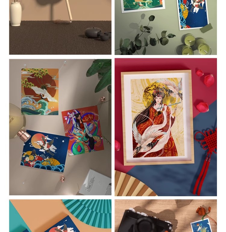 图片[20]-中式文创样机国风国风礼盒包装效果展示智能PSD贴图设计模板素材-大怪兽分享