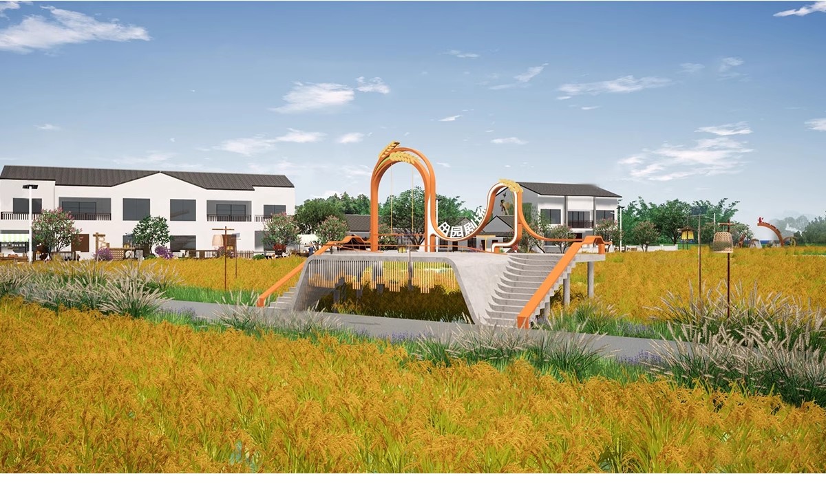 图片[31]-美丽乡村稻田农庄民宿餐厅咖啡厅景观田园公园野餐露营网红SU模型-大怪兽分享