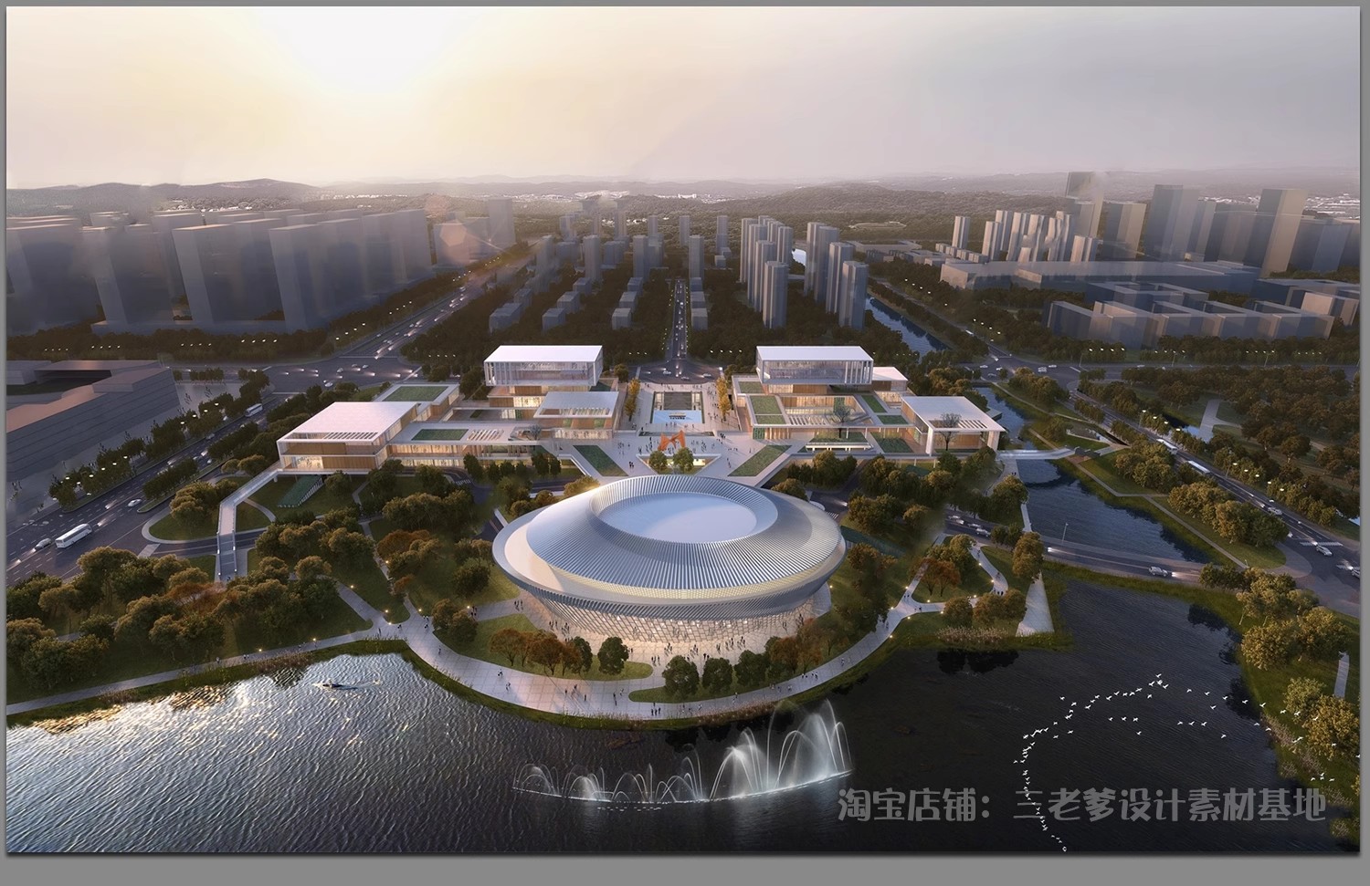 图片[31]-异形圆形建筑SU模型曲线展览馆美术馆艺术文化场馆科技馆草图大师-大怪兽分享