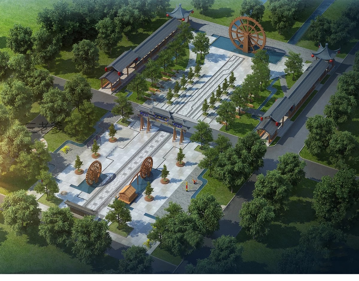 图片[27]-草图大师模型SU园林景观设计 公园广场小区学校室外SketchUp素材-大怪兽分享