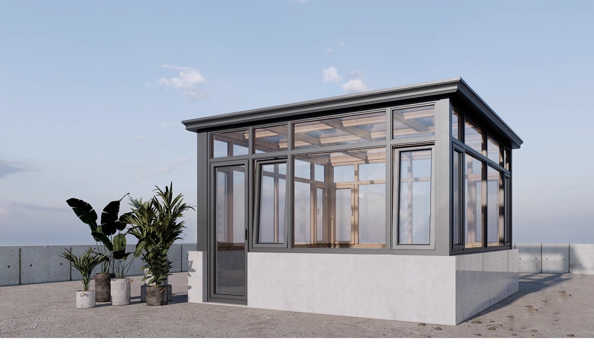 图片[31]-玻璃阳光房SU模型 现代家装别墅庭院封阳台露台屋顶设计草图大师-大怪兽分享