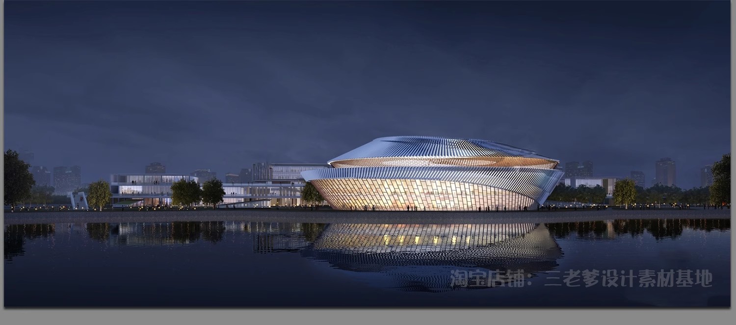 图片[32]-异形圆形建筑SU模型曲线展览馆美术馆艺术文化场馆科技馆草图大师-大怪兽分享