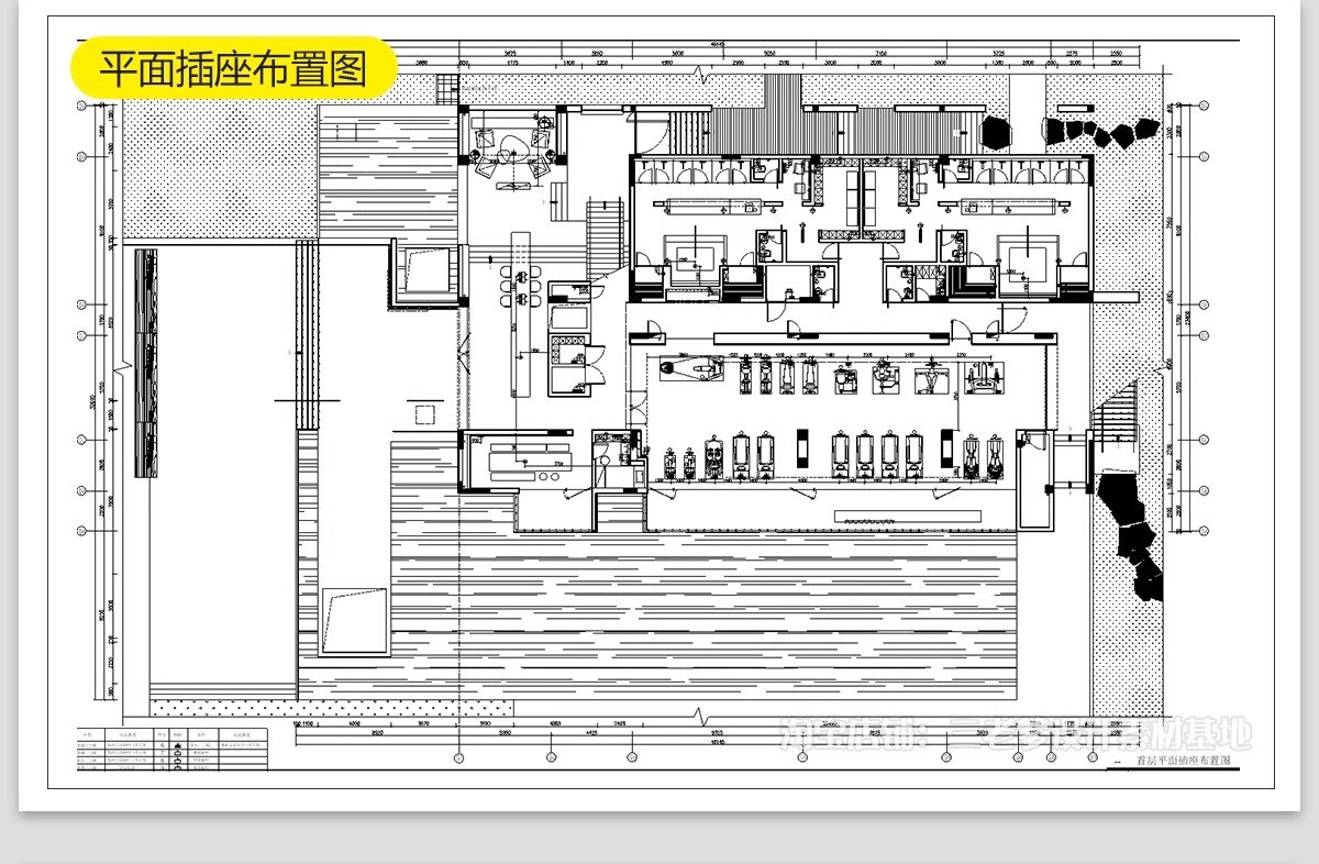 图片[30]-健身房CAD施工图纸工作室装修设计效果图室内平面布置布局方案-大怪兽分享