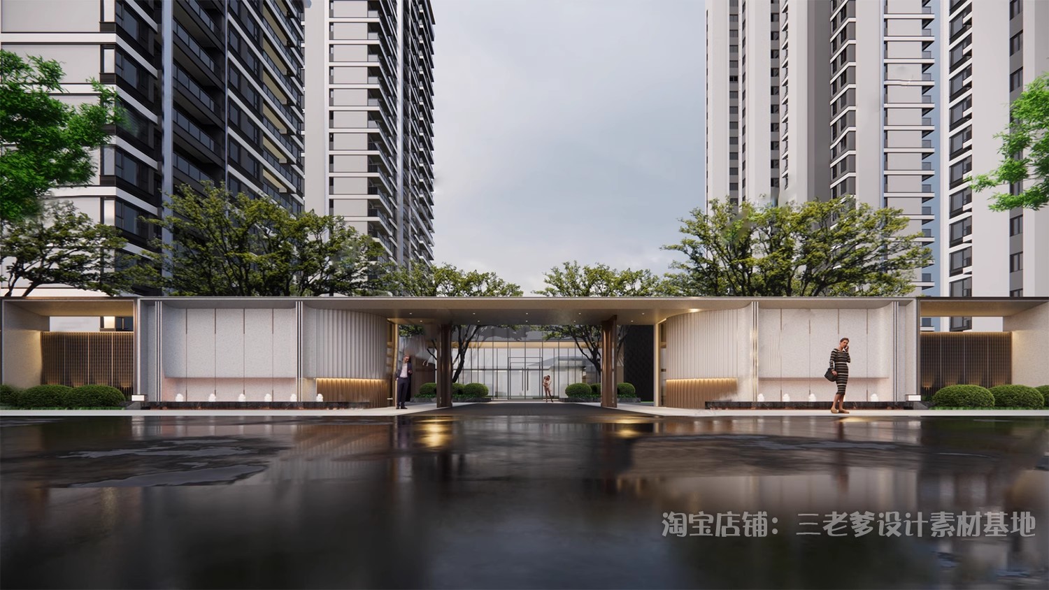 图片[33]-厂区学校入口大门SU模型工业区产业园医院单位小区草图大师素材-大怪兽分享