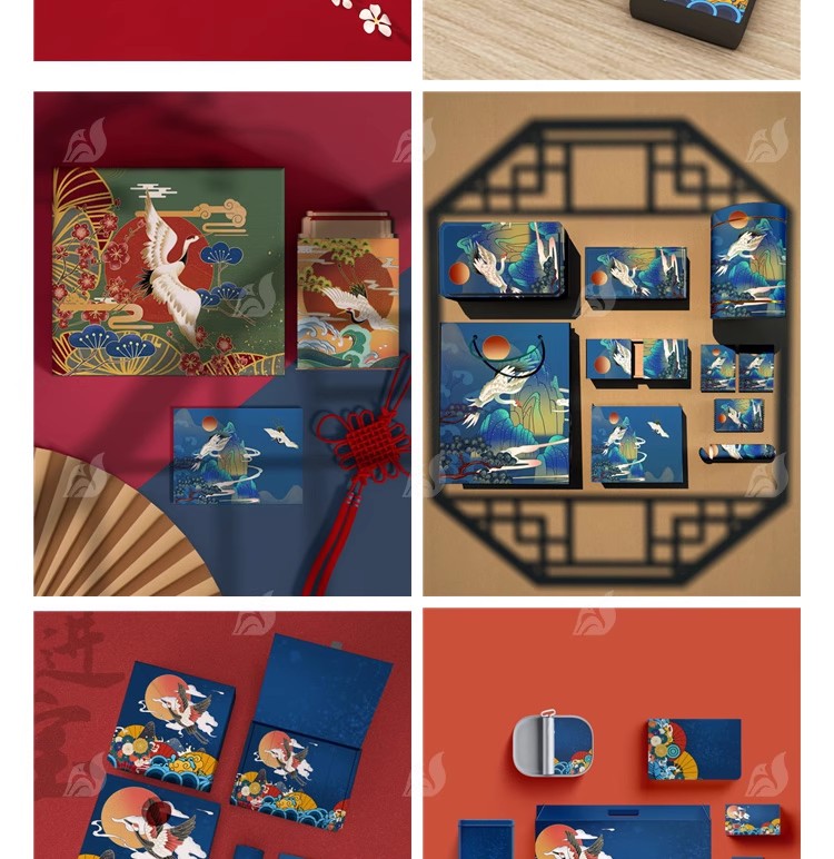 图片[22]-中式文创样机国风国风礼盒包装效果展示智能PSD贴图设计模板素材-大怪兽分享
