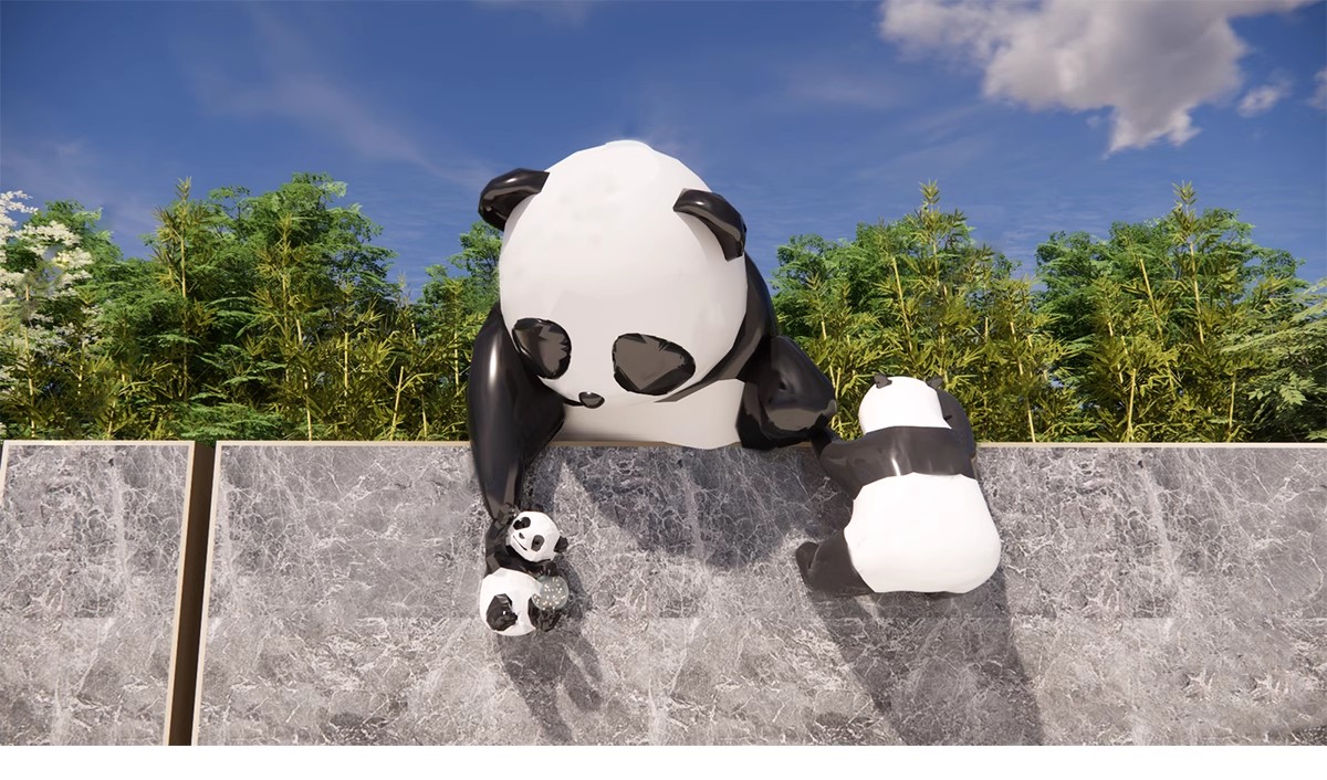 图片[33]-商业街卡通动物雕塑su模型商业广场公园景观小品熊猫麋鹿草图大师-大怪兽分享