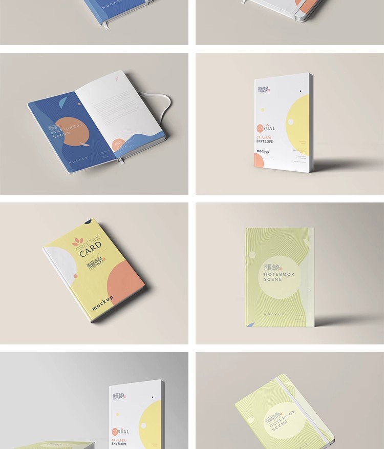 图片[16]-142款书本书籍笔记本画册杂志封面VI展示智能贴图样机PSD设计素材-大怪兽分享
