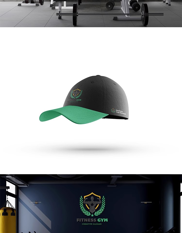 图片[11]-运动健身房体育用品器材品牌VI提案哑铃logo展示样机PSD设计素材-大怪兽分享