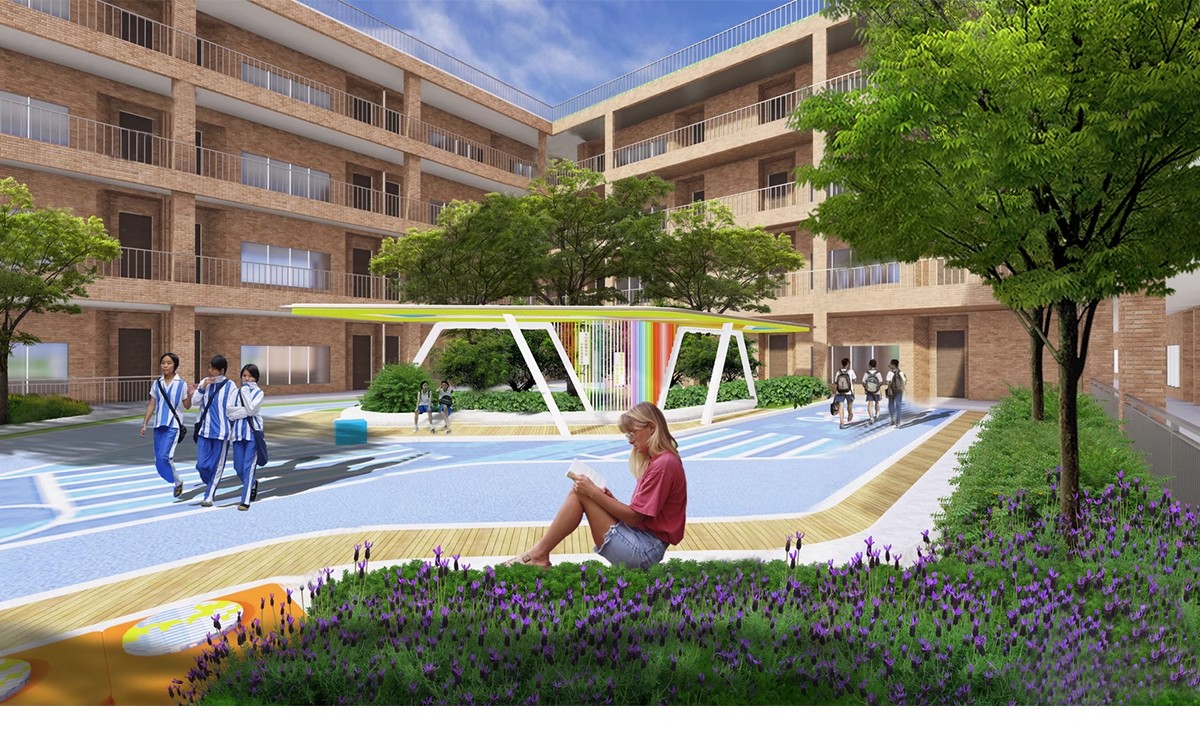 图片[34]-校园景观学校文化广场小学中学大学中庭绿地设计草图大师su模型库-大怪兽分享