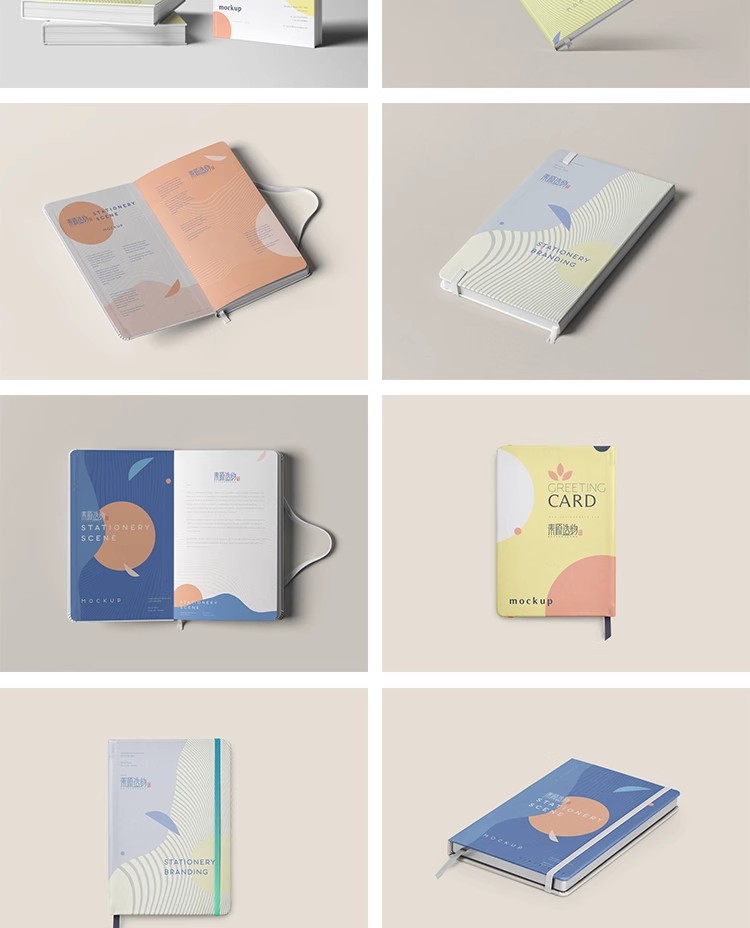 图片[17]-142款书本书籍笔记本画册杂志封面VI展示智能贴图样机PSD设计素材-大怪兽分享