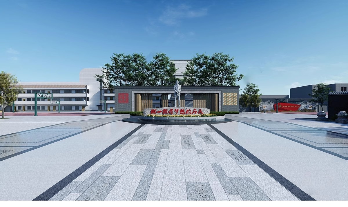 图片[35]-校园景观学校文化广场小学中学大学中庭绿地设计草图大师su模型库-大怪兽分享
