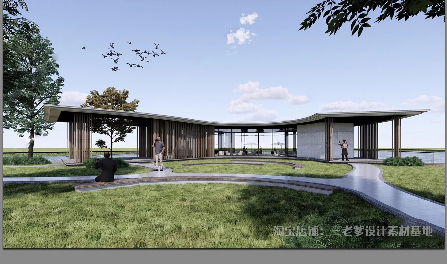 图片[36]-异形圆形建筑SU模型曲线展览馆美术馆艺术文化场馆科技馆草图大师-大怪兽分享