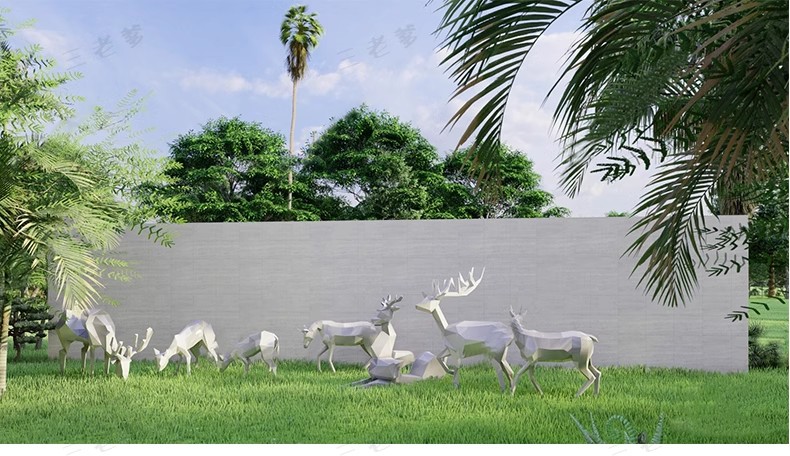 图片[36]-商业街卡通动物雕塑su模型商业广场公园景观小品熊猫麋鹿草图大师-大怪兽分享
