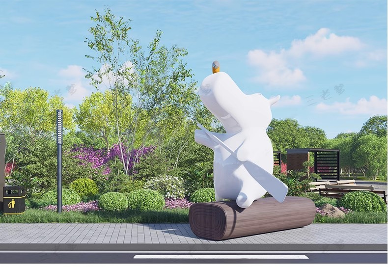 图片[37]-商业街卡通动物雕塑su模型商业广场公园景观小品熊猫麋鹿草图大师-大怪兽分享