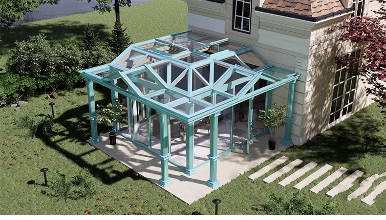 图片[35]-玻璃阳光房SU模型 现代家装别墅庭院封阳台露台屋顶设计草图大师-大怪兽分享