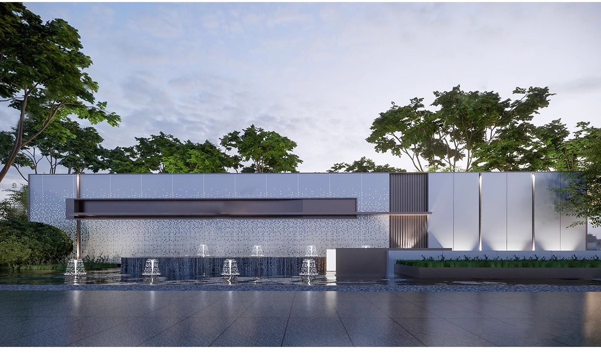 图片[37]-穿孔板冲孔锈板穿洞铝板异形建筑表皮镂空山形渐变纹理景墙su模型-大怪兽分享