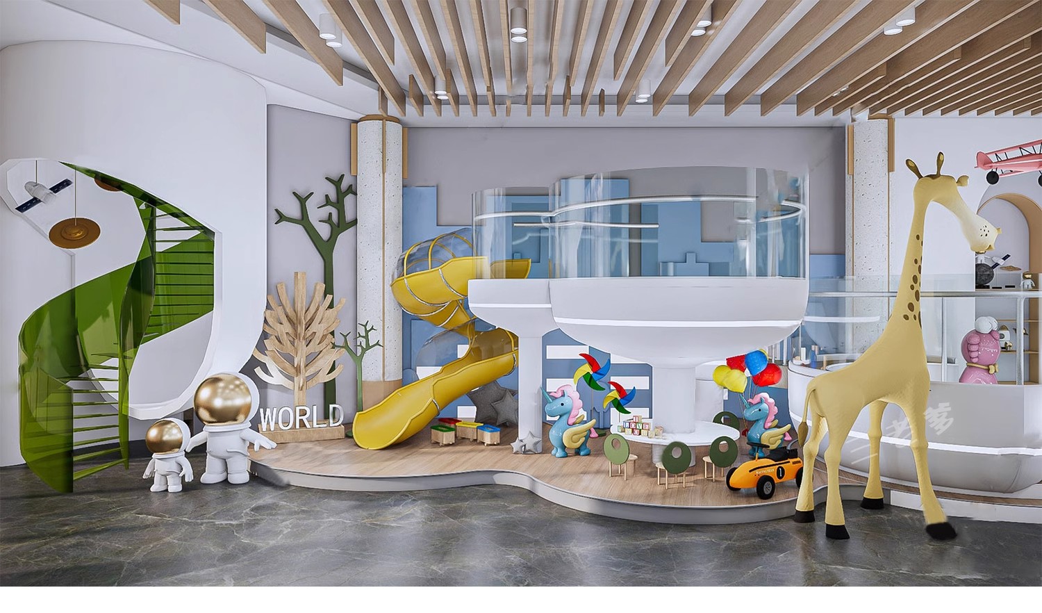 图片[36]-草图大师商场室内儿童乐园游乐场淘气堡设施城堡海洋球设备SU模型-大怪兽分享