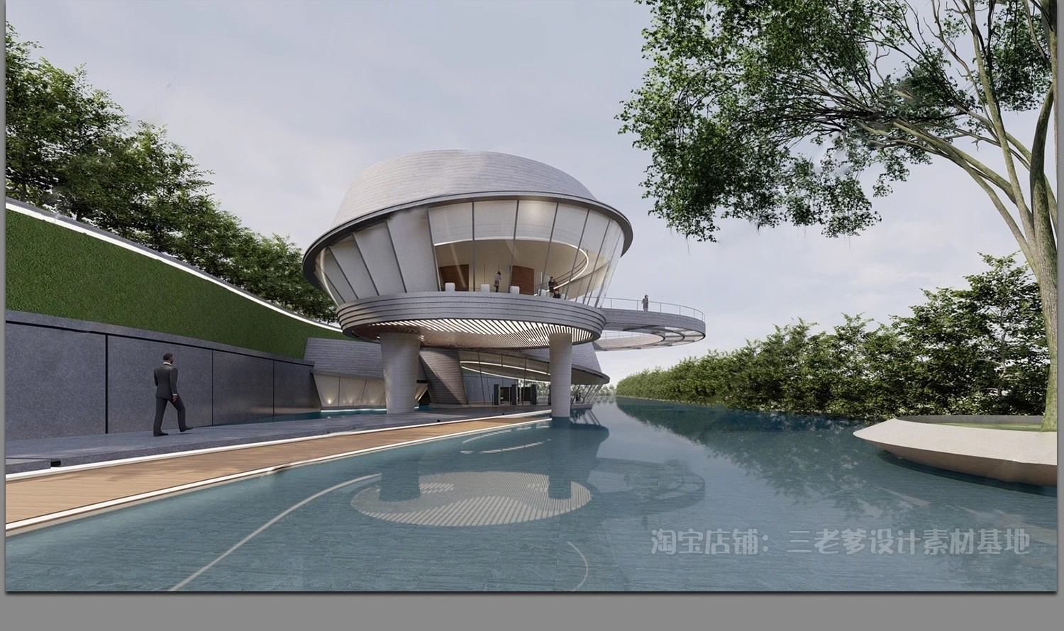 图片[38]-异形圆形建筑SU模型曲线展览馆美术馆艺术文化场馆科技馆草图大师-大怪兽分享