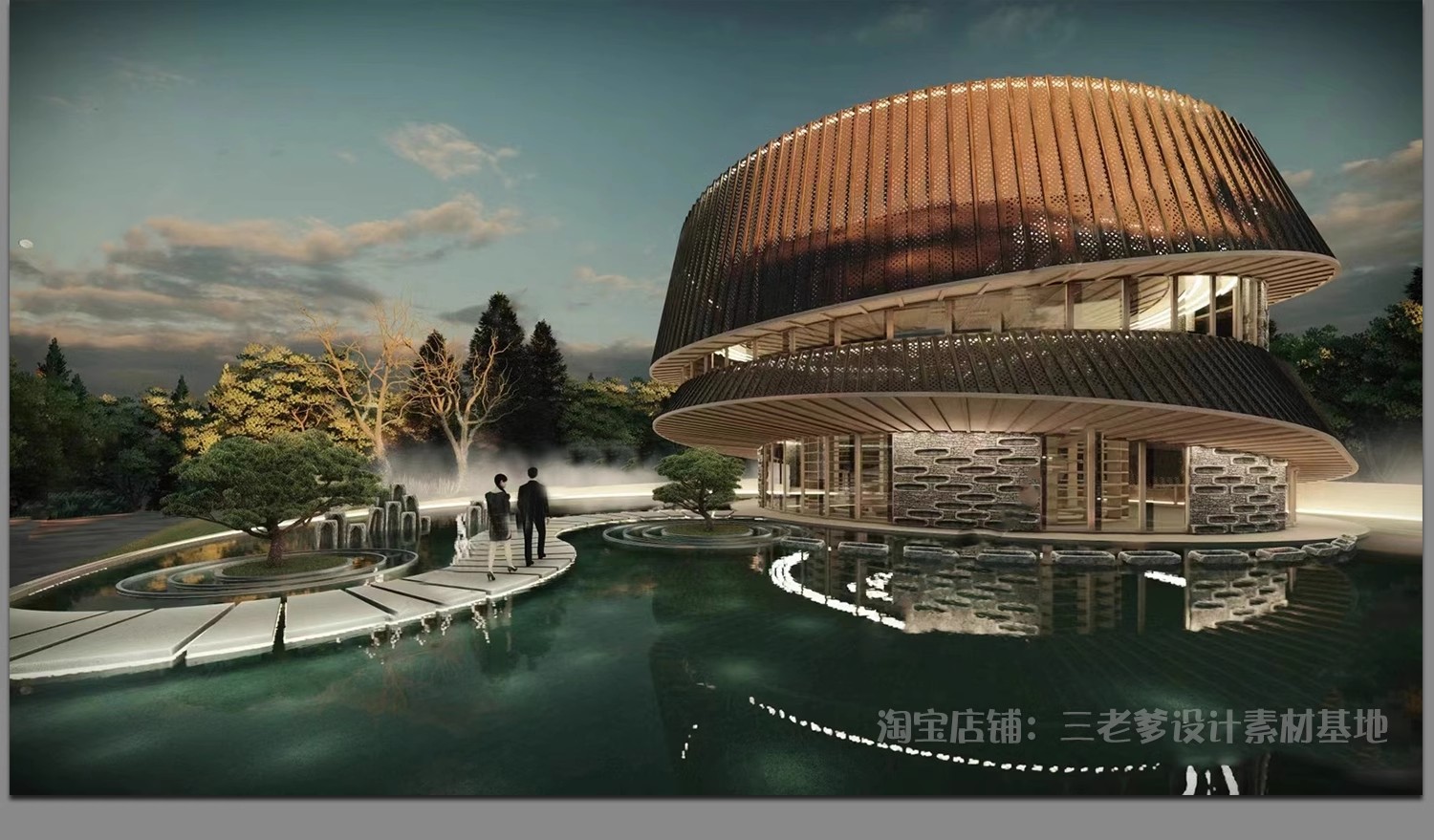 图片[39]-异形圆形建筑SU模型曲线展览馆美术馆艺术文化场馆科技馆草图大师-大怪兽分享