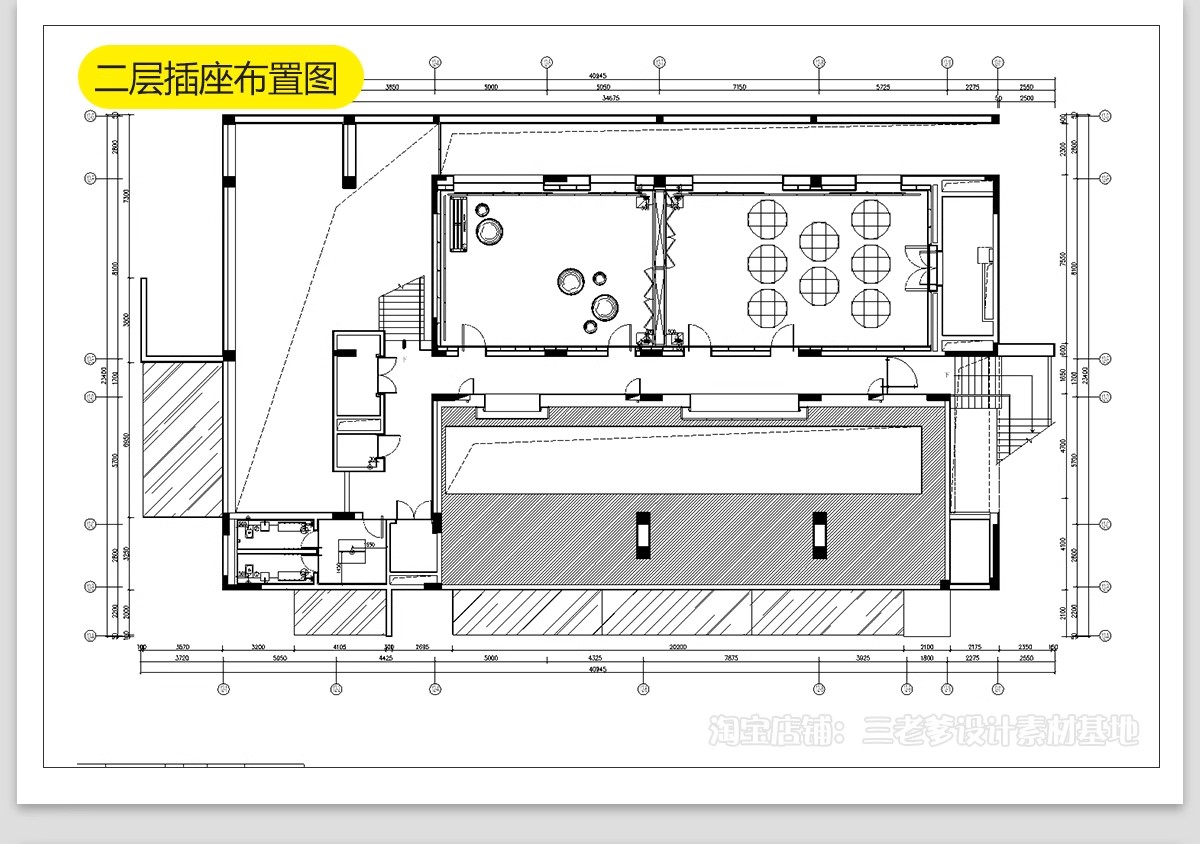 图片[37]-健身房CAD施工图纸工作室装修设计效果图室内平面布置布局方案-大怪兽分享