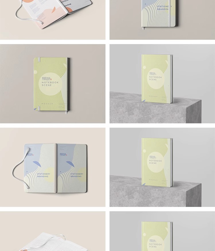 图片[22]-142款书本书籍笔记本画册杂志封面VI展示智能贴图样机PSD设计素材-大怪兽分享