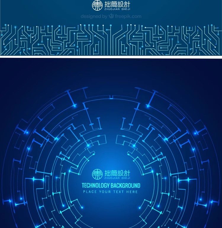 图片[4]-KJ-04智能电子科技科幻电路板电线芯片3C数码背景AI矢量设计素材-大怪兽分享