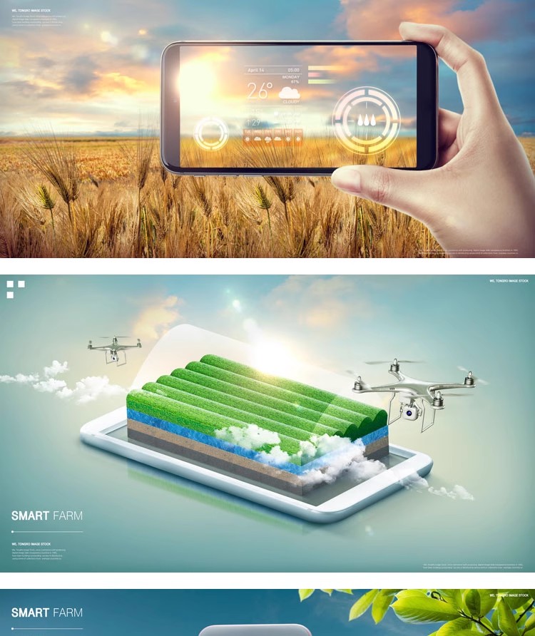 图片[4]-SG-36现代未来科技智能农业绿色水果蔬菜无人机种植PSD设计素材图-大怪兽分享