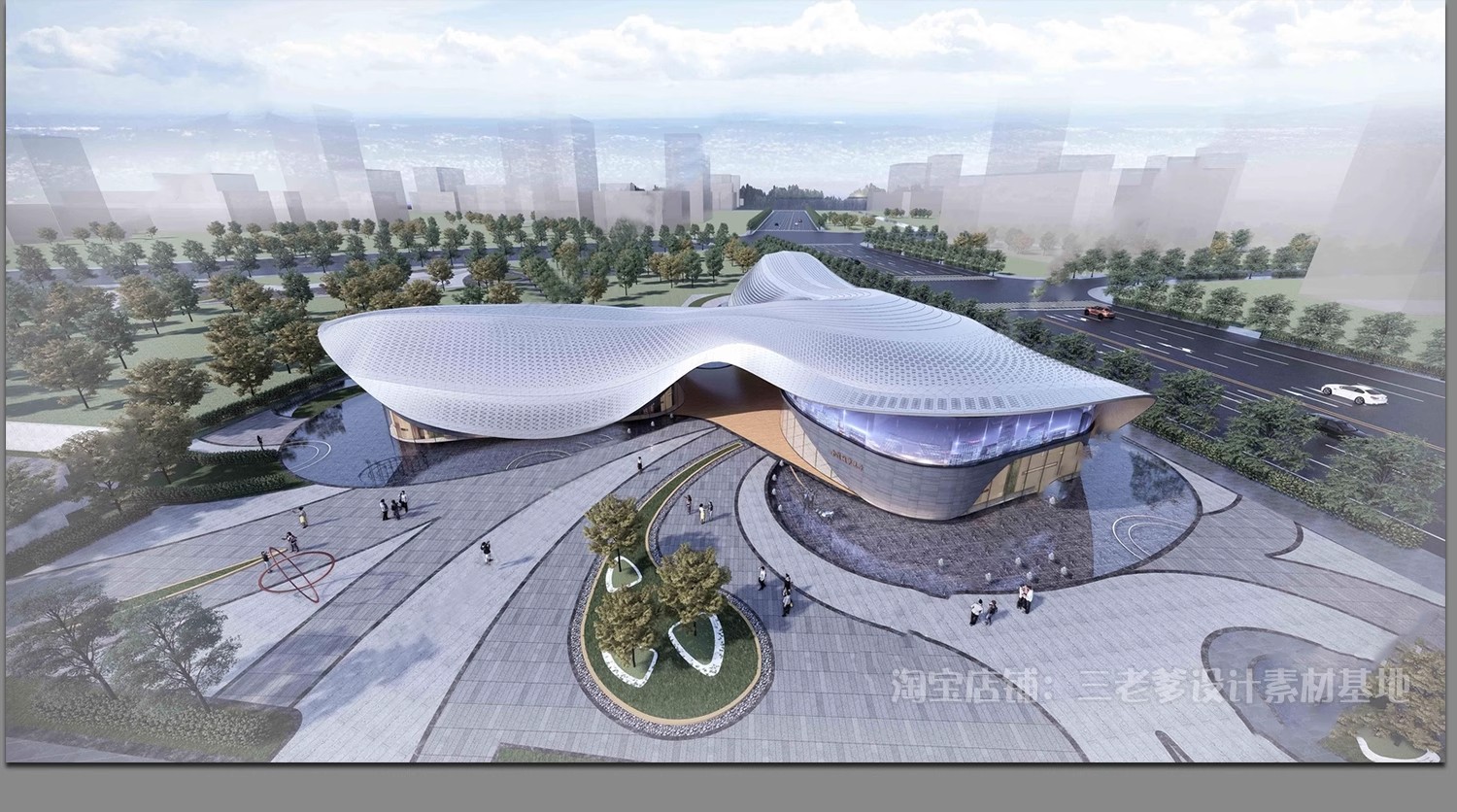 图片[40]-异形圆形建筑SU模型曲线展览馆美术馆艺术文化场馆科技馆草图大师-大怪兽分享